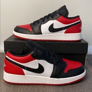 Jordan 1 Low Bred Toe